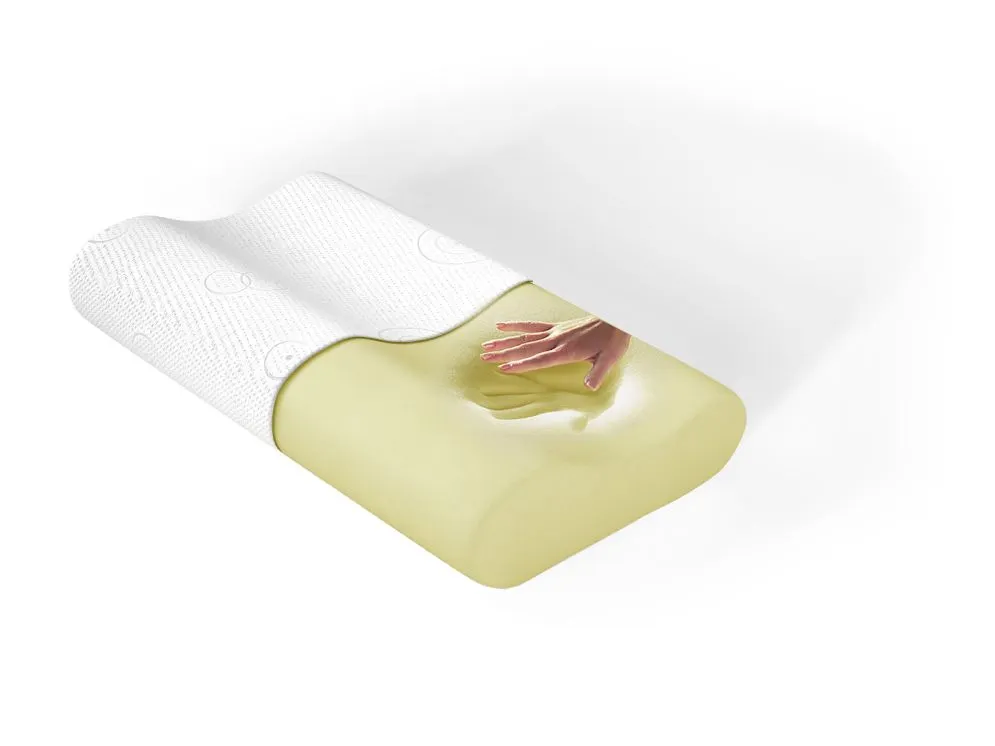 Poduszka z pianki termoelastycznej VISCO profilowana 47x33 ze zdejmowanym pokrowcem | MIRAT. w stylu  kolekcja