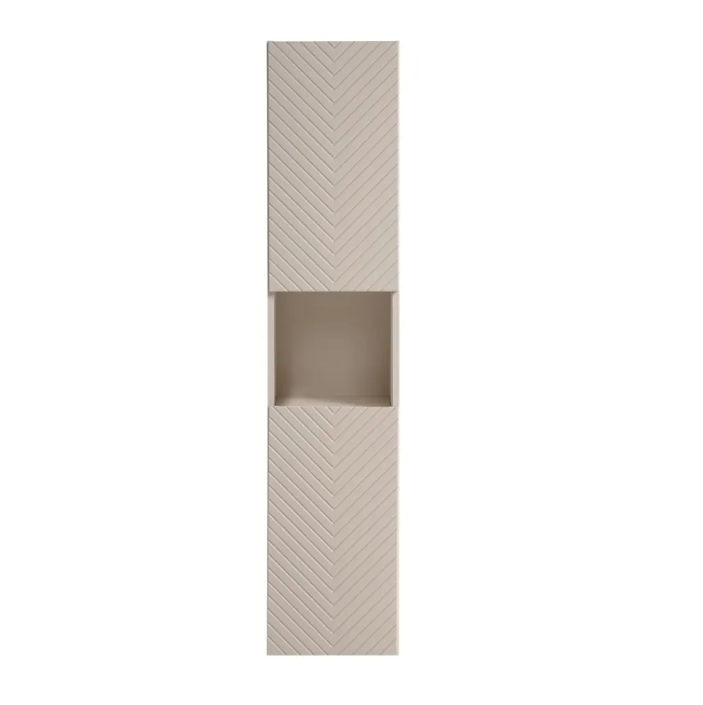 Słupek łazienkowy VIVA CASHMERE 2D 30 cm kaszmirowy mat I sklep meblowy MIRAT. styl GLAMOUR, RYFLOWANY