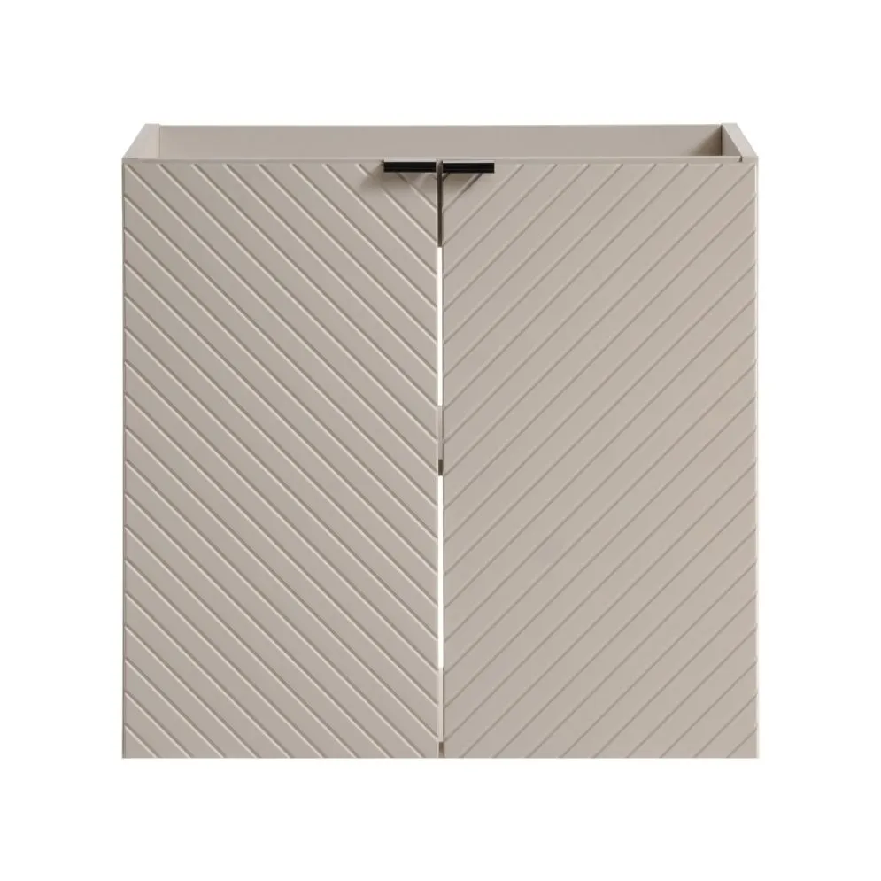 Wisząca szafka pod umywalkę VIVA CASHMERE 2D 60cm kaszmirowy mat I sklep meblowy MIRAT. styl GLAMOUR, RYFLOWANY