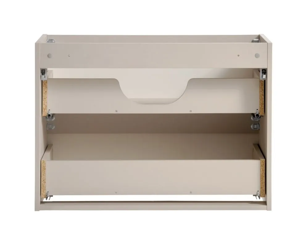 Szafka pod umywalkę VIVA CASHMERE 2S 80cm kaszmirowy mat I sklep meblowy MIRAT. styl GLAMOUR, RYFLOWANY