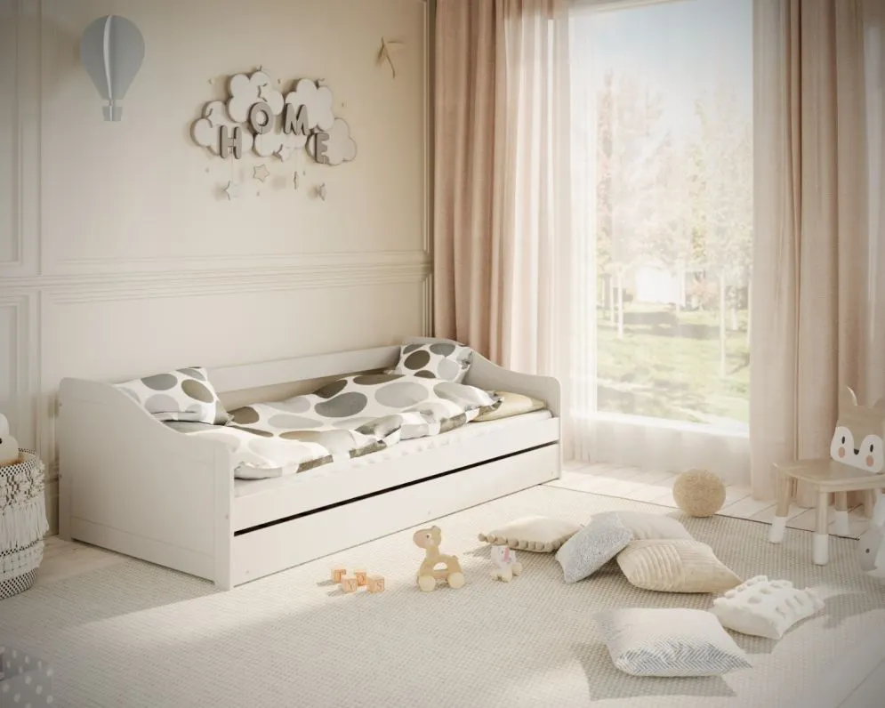 Łóżko dziecięce BLANKA 200x90 białe I sklep meblowy MIRAT. styl SKANDYNAWSKI