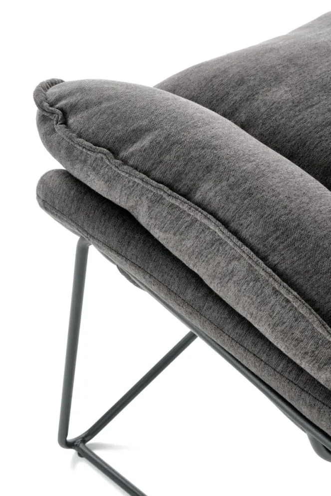 Fotel do salonu VOLKER ciemnoszary w stylu loft | MIRAT. w stylu LOFT kolekcja