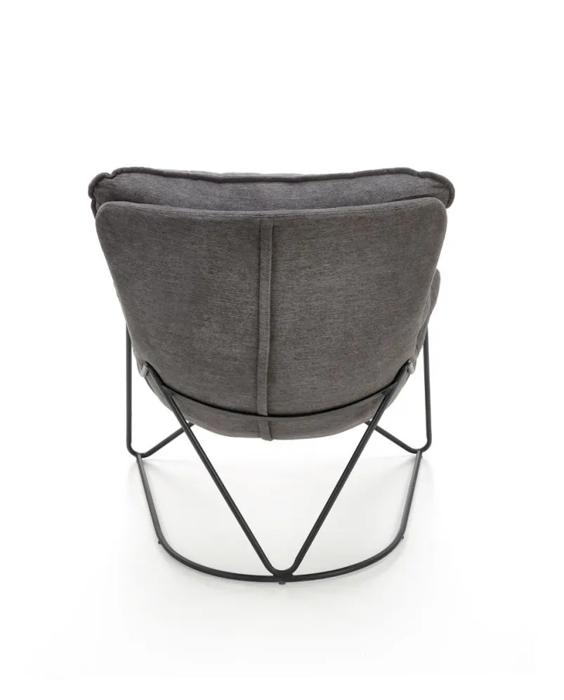 Fotel do salonu VOLKER ciemnoszary w stylu loft | MIRAT. w stylu LOFT kolekcja