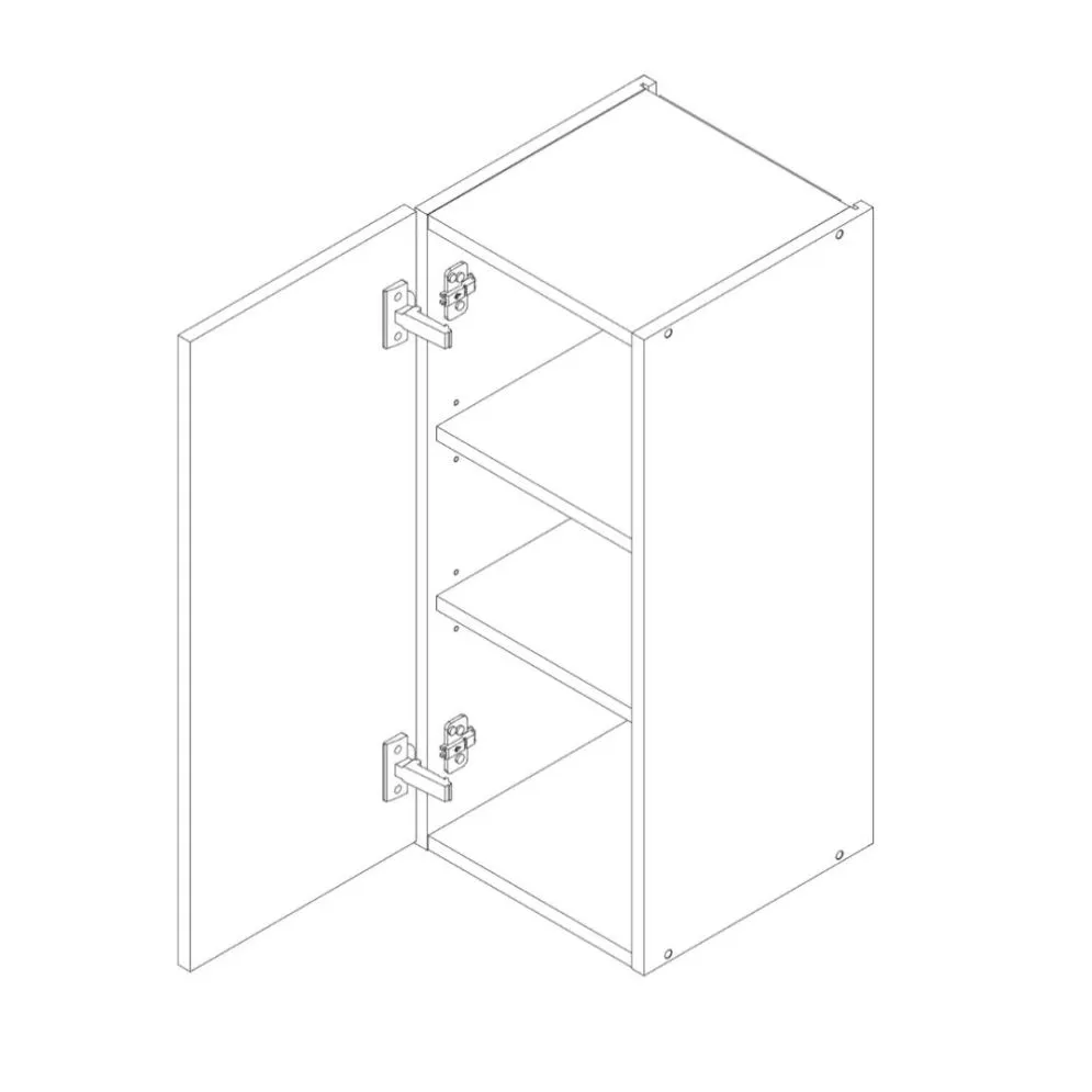 Szafka kuchenna wisząca 30 Denis W30 P/L biała mat z cichym domykiem I sklep meblowy MIRAT. kolekcja DENIS