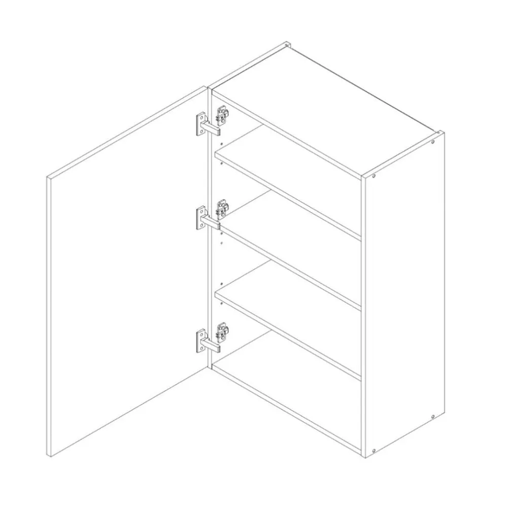 Szafka kuchenna wisząca 60 DENIS W60 P/L/92 czarna mat wysoka I MIRAT. kolekcja DENIS