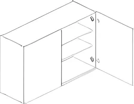 Dwudrzwiowa szafka kuchenna wisząca 60 DENIS W60 biały mat I sklep meblowy MIRAT.  kolekcja DENIS