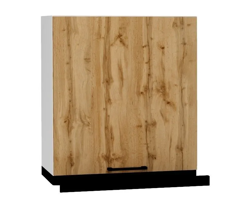 Szafka kuchenna wisząca z okapem 60 BONO W60 SLIM/68 P/L dąb wotan/czarna I sklep meblowy MIRAT. styl LOFT