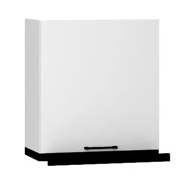 Szafka kuchenna wisząca z okapem 60 BONO W60 SLIM/68 P/L biała/czarna I sklep meblowy MIRAT.