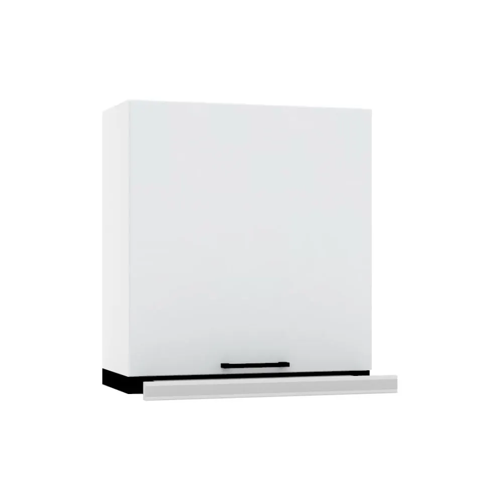 Szafka kuchenna wisząca z okapem 60 DENIS W60 SLIM/68 P/L szara/srebrna I MIRAT.  kolekcja DENIS