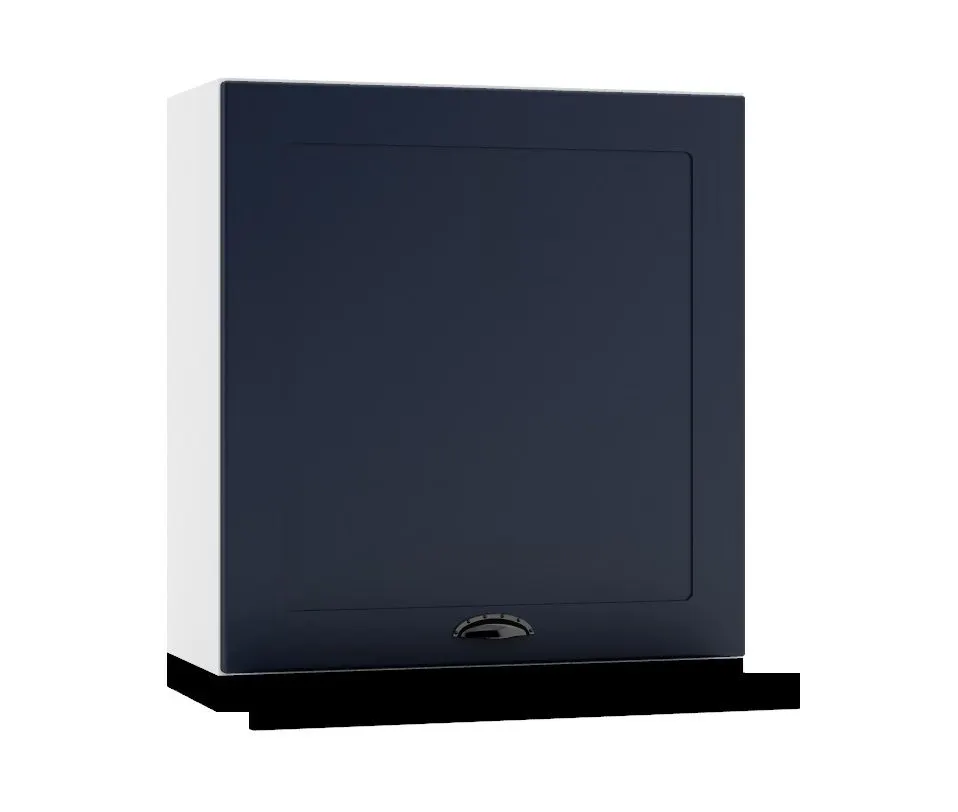 Szafka kuchenna wisząca z okapem 60 ADELE W60 SLIM/68 P/L granat/czarna I sklep meblowy MIRAT.