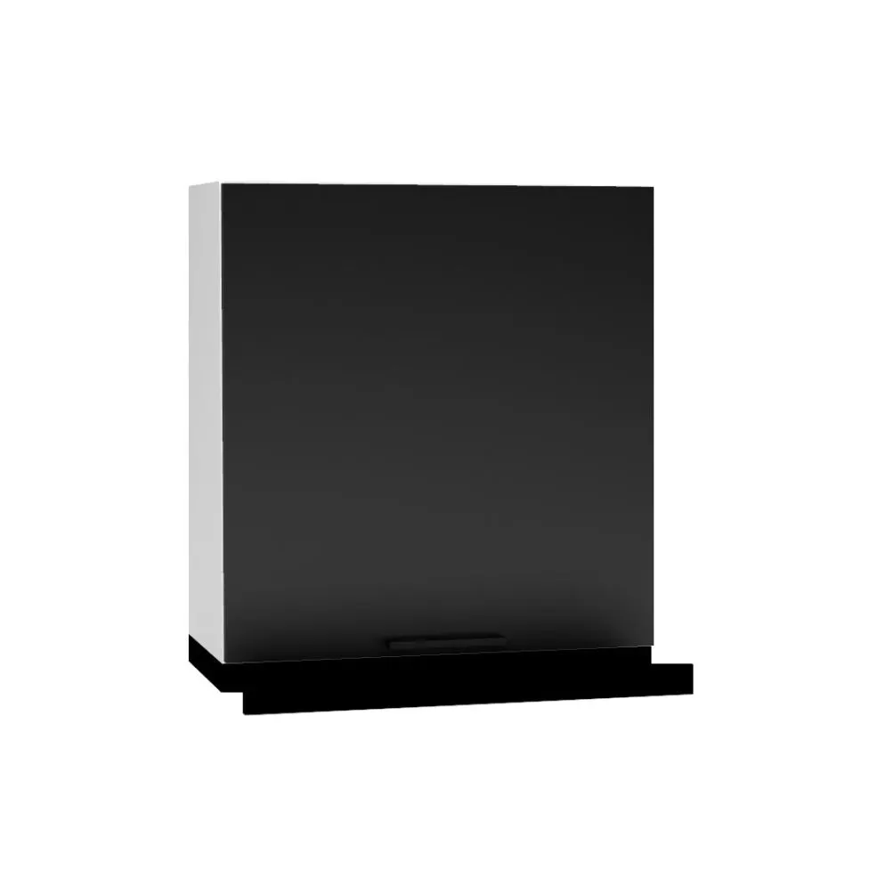 Szafka do kuchni z okapem 60 DENIS W60 SLIM/68 P/L czarna mat/czarna I MIRAT.  kolekcja DENIS