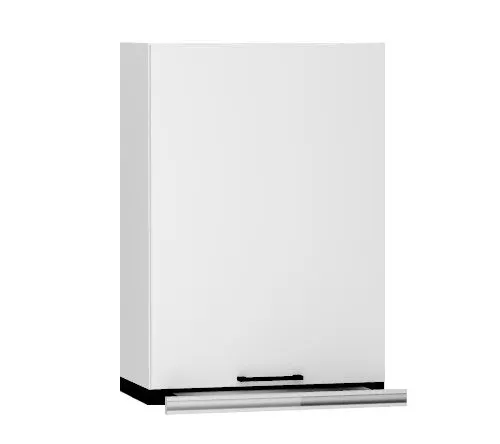 Szafka kuchenna wisząca z okapem 60 BONO W60 SLIM/88 P/L biała/srebrna I sklep meblowy MIRAT. styl SKANDYNAWSKI