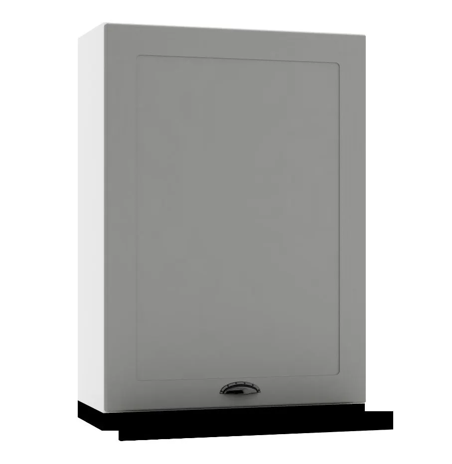 Szafka kuchenna wisząca z okapem 60 ADELE W60 SLIM/88 P/L szara/czarna I sklep meblowy MIRAT.