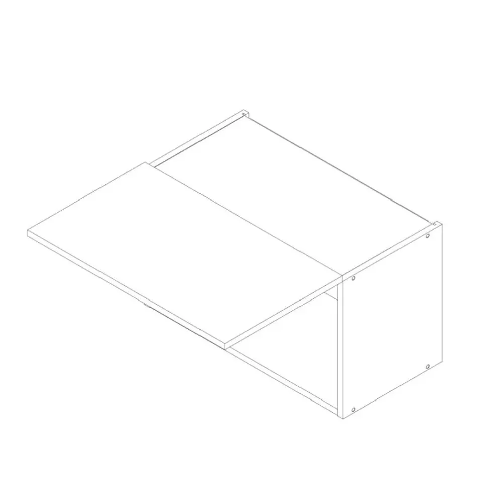 Szafka kuchenna 60 DENIS W60 OKGR czarna mat górna I MIRAT.  kolekcja DENIS