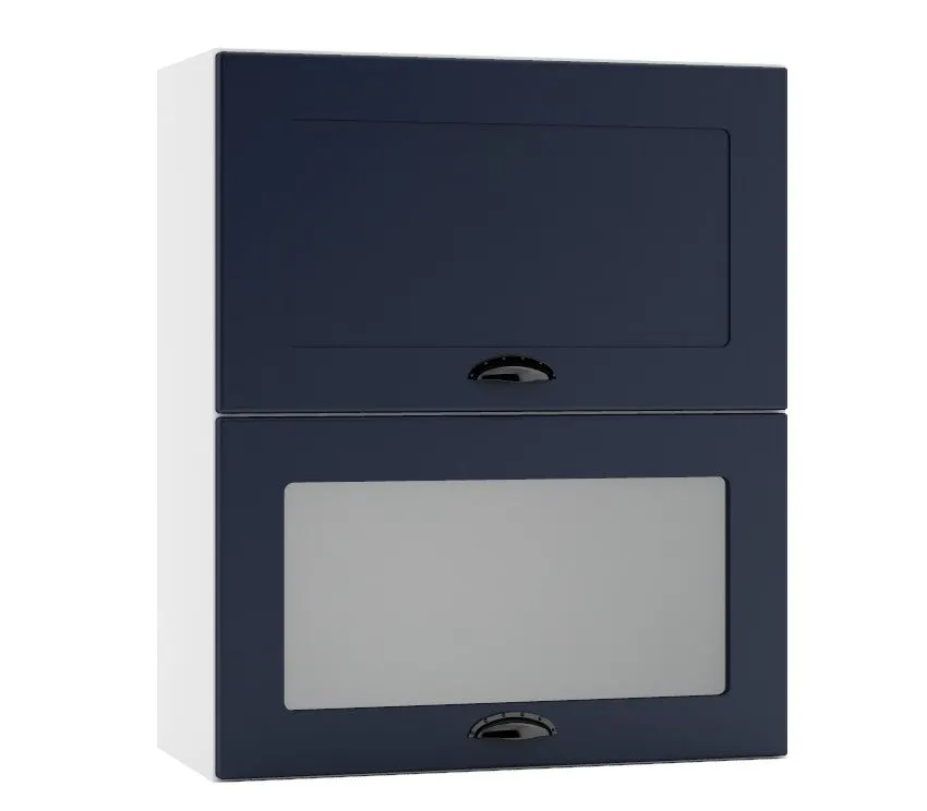Szafka kuchenna wisząca 60 ADELE W60 GRF/2 SD granatowa I sklep meblowy MIRAT.