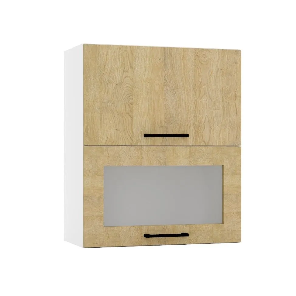 Dwudrzwiowa szafka kuchenna wisząca 60 DENIS W60 GRF/2 SD dąb London | MIRAT. kolekcja DENIS