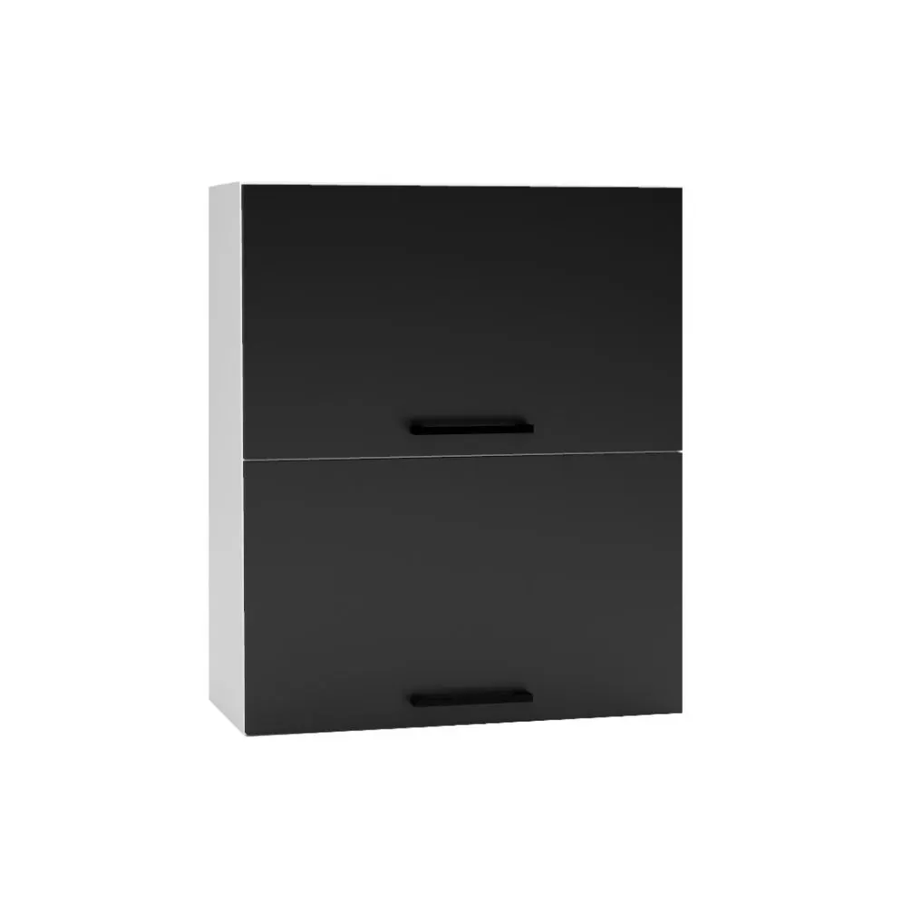 Szafka kuchenna wisząca 60 DENIS W60 GRF/2 czarna mat polska I MIRAT. kolekcja DENIS