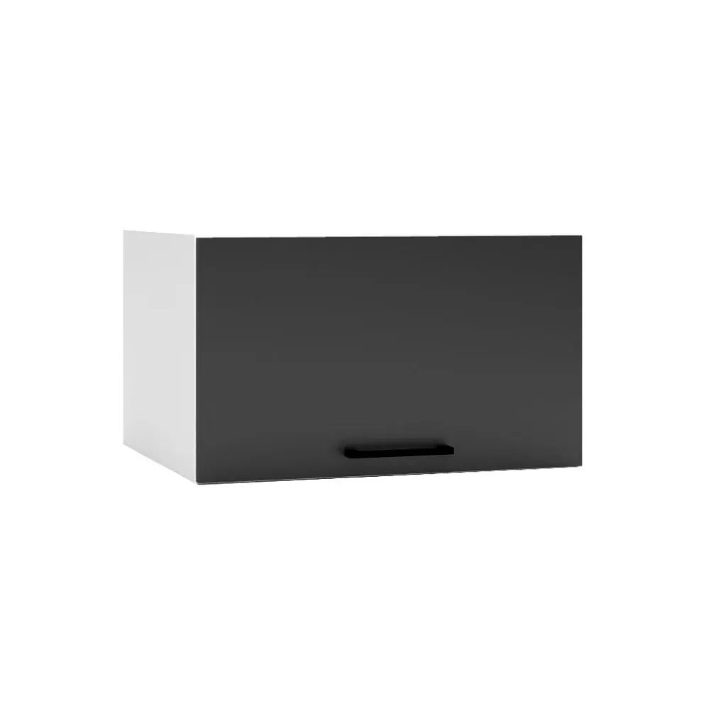 Szafka kuchenna wisząca 60 DENIS W60 OKGR/560 czarna mat I MIRAT.  kolekcja DENIS