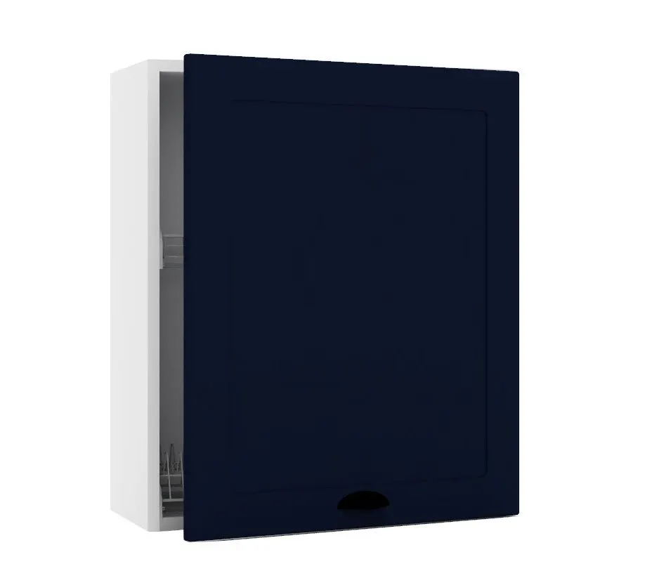 Szafka kuchenna wisząca z ociekaczem ADELE W60 SU P/L granatowa I sklep meblowy MIRAT.