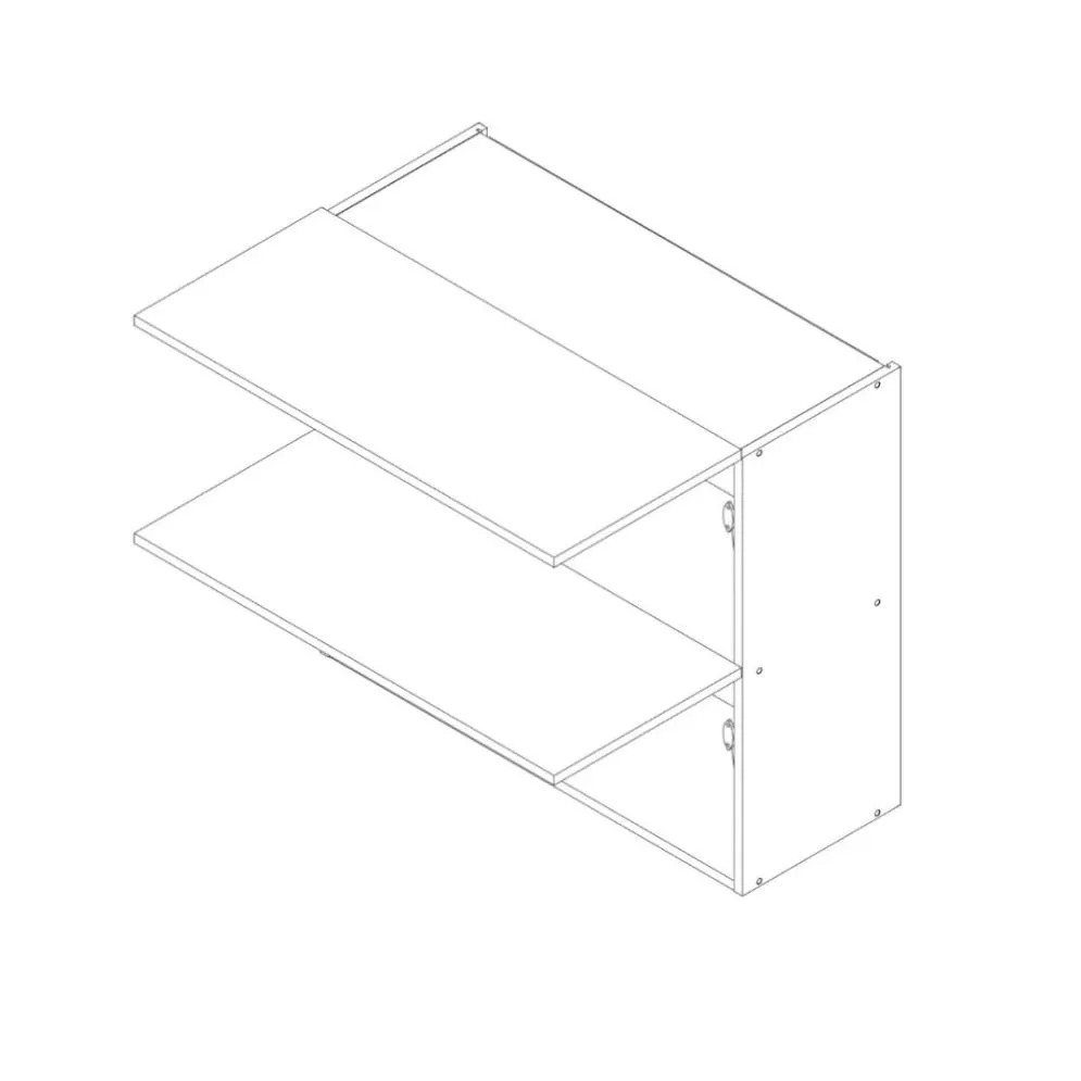Szafka kuchenna wisząca 80 DENIS W80 GRF/2 dąb London solidna | MIRAT.  kolekcja DENIS