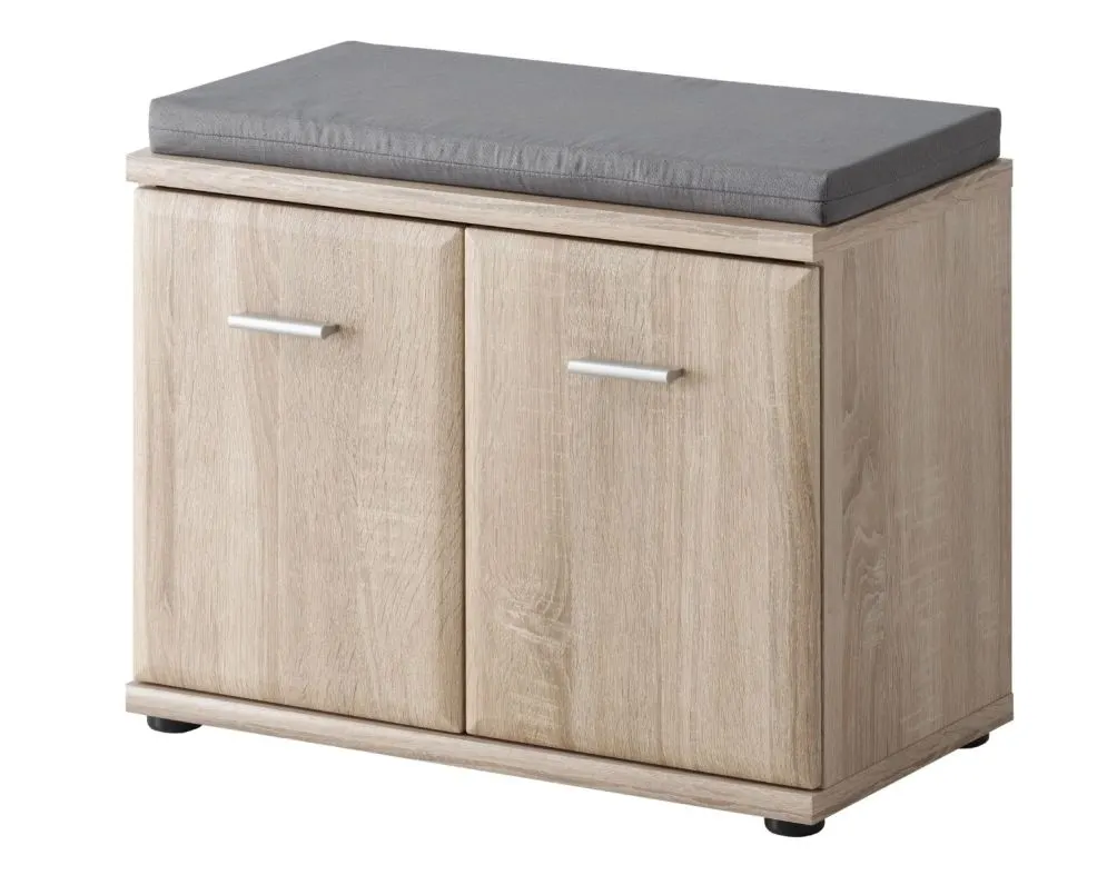 Szafka na buty z siedziskiem ARMARIO dąb sonoma dwudrzwiowa I sklep meblowy MIRAT.  kolekcja ARMARIO