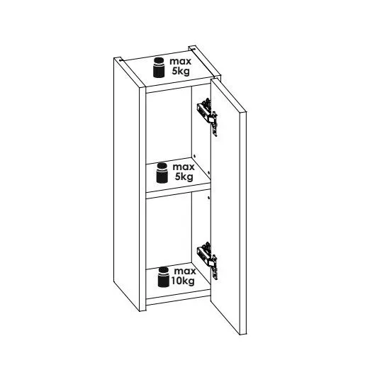 Szafka łazienkowa NOVA OAK 83-20-1D 20cm dąb coast evoke jednodrzwiowa I sklep meblowy MIRAT. styl SKANDYNAWSKI kolekcja NOVA