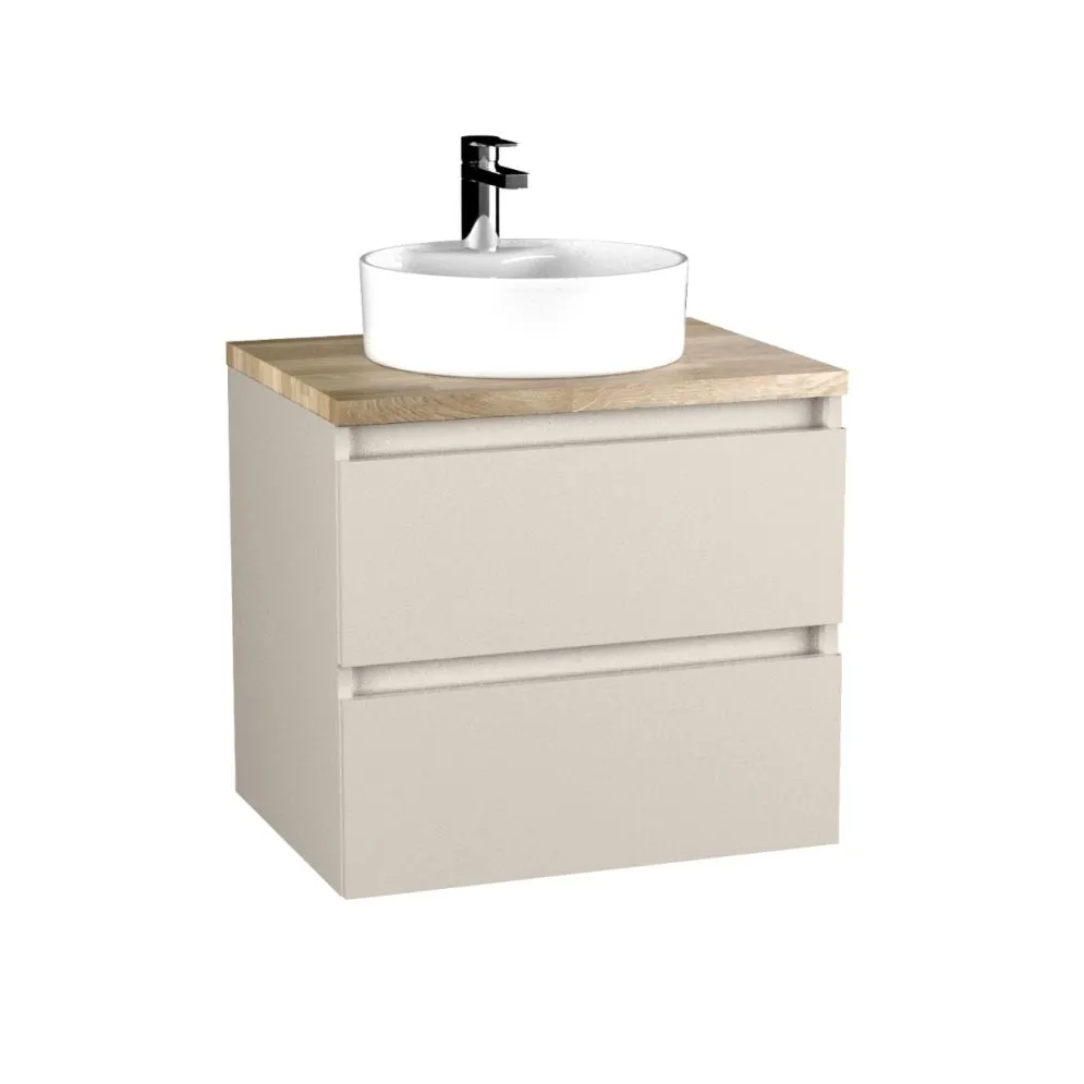 Szafka pod umywalkę ARCO 60 cm kaszmirowa z szufladami| MIRAT