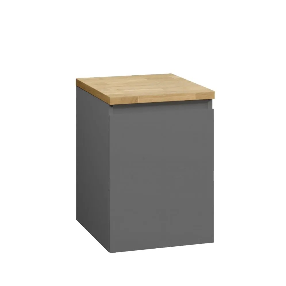 Szafka łazienkowa niska ARCO 40 cm grafitowa z cichym domykiem | MIRAT  kolekcja ARCO