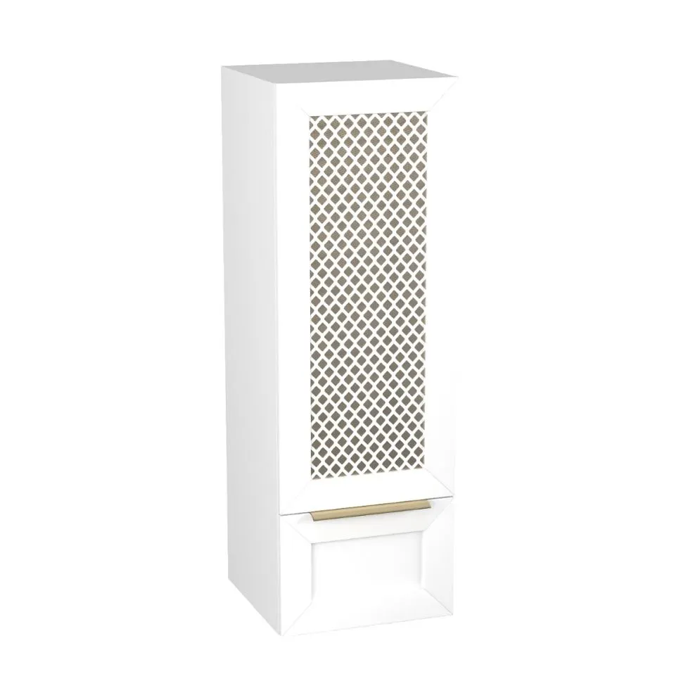 Szafka łazienkowa wisząca CHIC 35 cm czarna półmat glamour | MIRAT  kolekcja CHIC