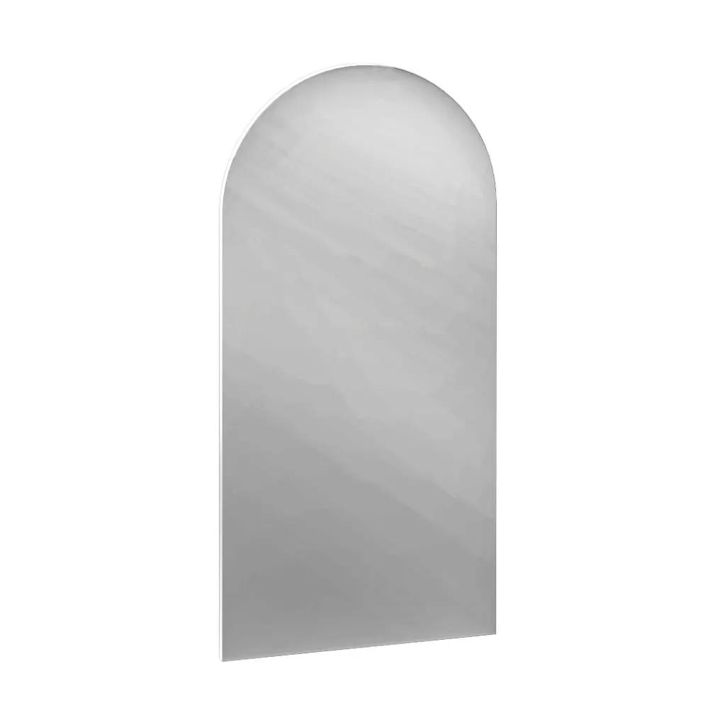 Lustro łazienkowe półowalne COCO 50x100 cm białe bezramowe | MIRAT kolekcja COCO