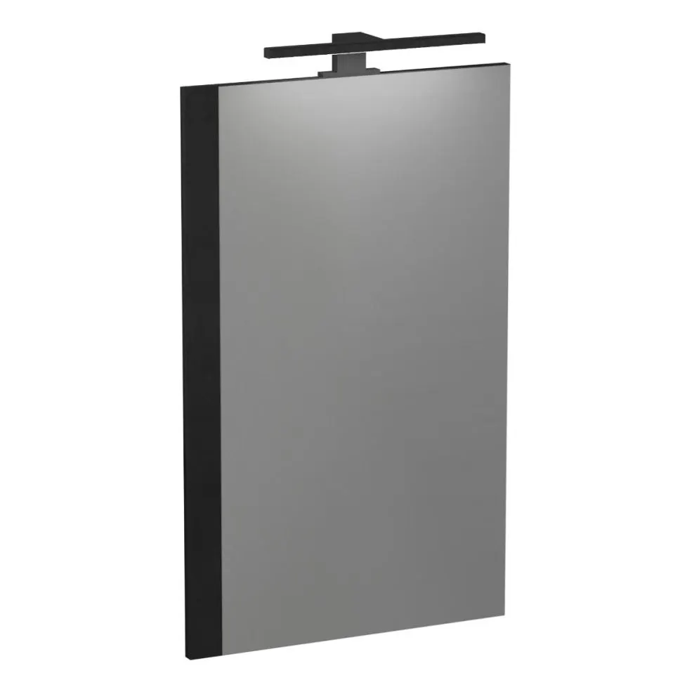 Lustro łazienkowe FOX 45x74 cm w czarnej ramie | MIRAT