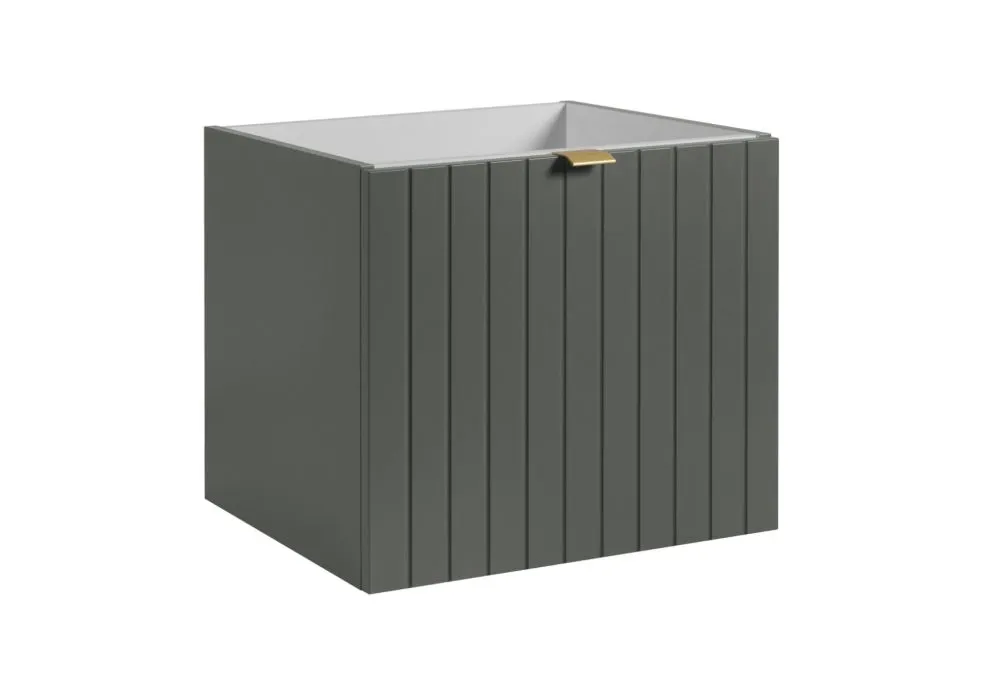 Szafka pod umywalkę HARMO 50 cm szaro-zielona półmat wisząca | MIRAT kolekcja HARMO