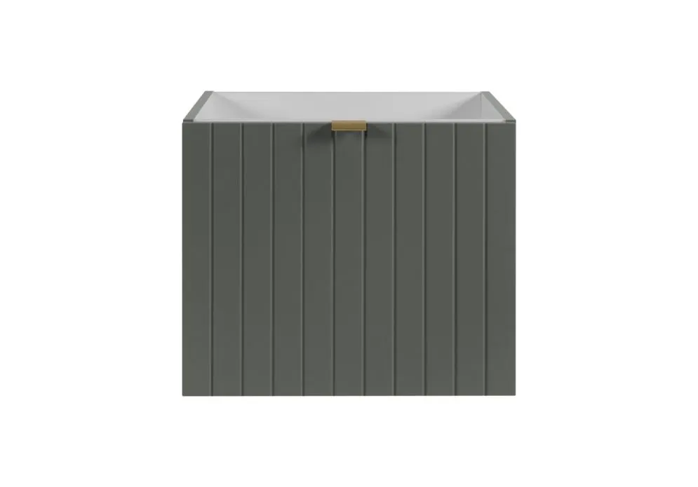 Szafka pod umywalkę HARMO 50 cm szaro-zielona półmat wisząca | MIRAT kolekcja HARMO