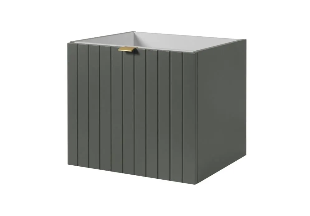 Szafka pod umywalkę HARMO 50 cm szaro-zielona półmat wisząca | MIRAT kolekcja HARMO