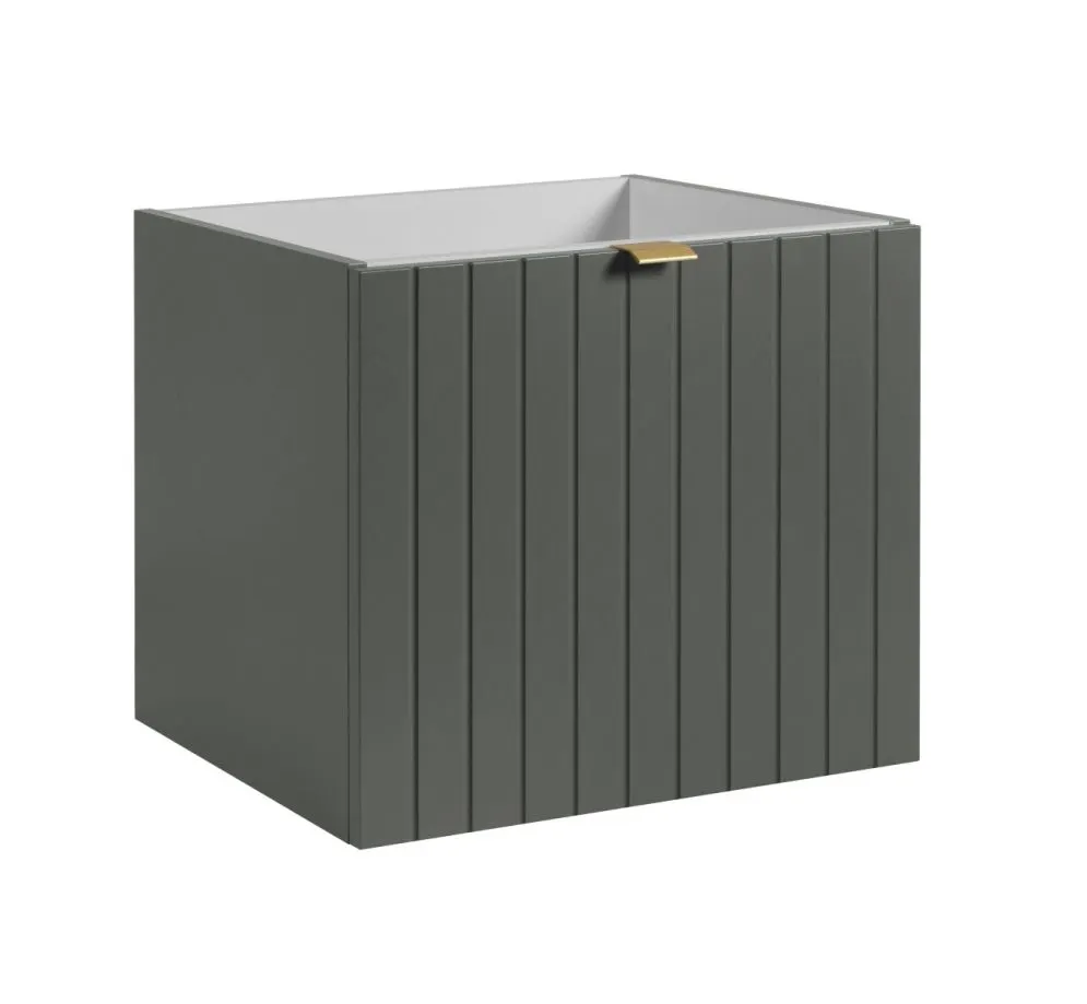 Szafka pod umywalkę HARMO 50 cm szaro-zielona półmat wisząca | MIRAT kolekcja HARMO