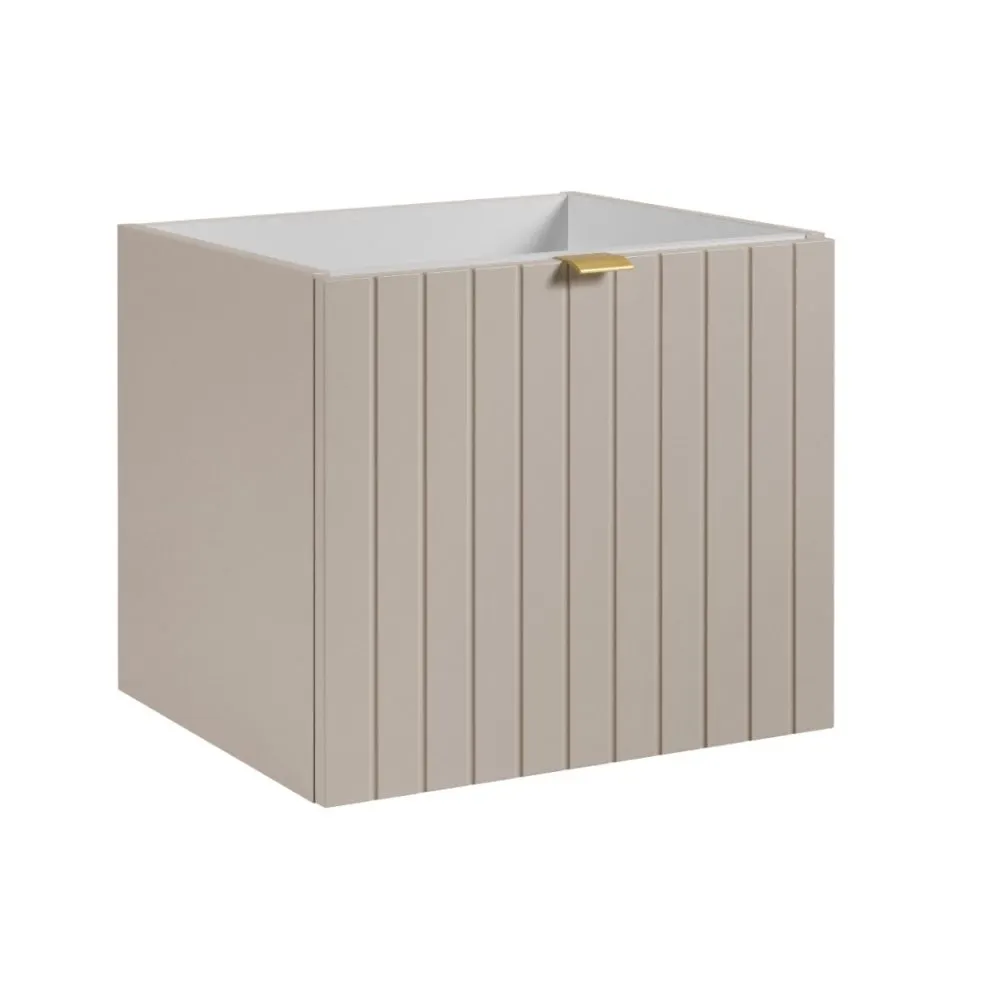 Szafka pod umywalkę HARMO 50 cm kaszmirowa półmat z szufladą wewnętrzną | MIRAT kolekcja HARMO