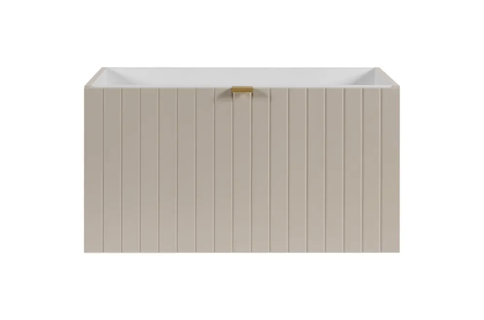 Szafka pod umywalkę HARMO 80 cm kaszmirowa półmat wisząca | MIRAT kolekcja HARMO