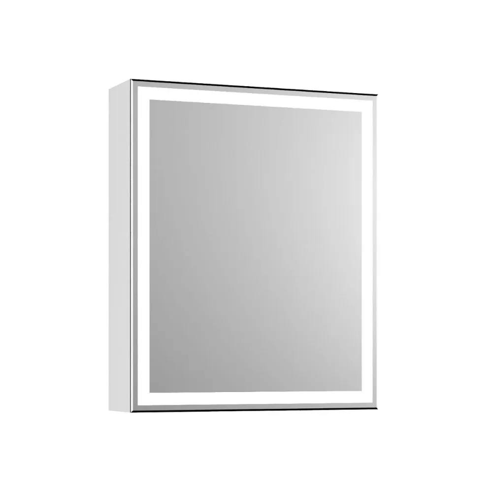 Szafka lustrzana NEO 52 cm biała połysk z oświetleniem LED z półkami | MIRAT  kolekcja NEO