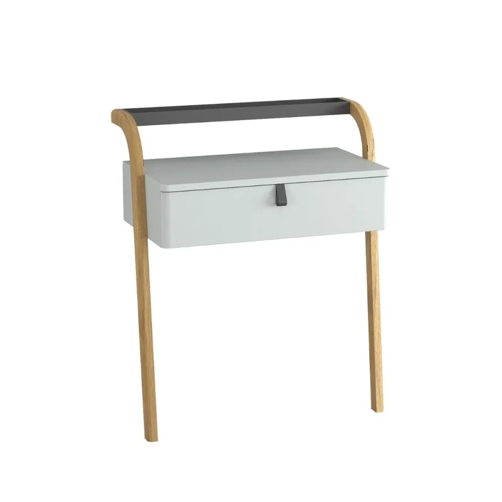 Toaletka/konsola do łazienki MOSS 70 cm jasno szara półmat | MIRAT kolekcja MOSS