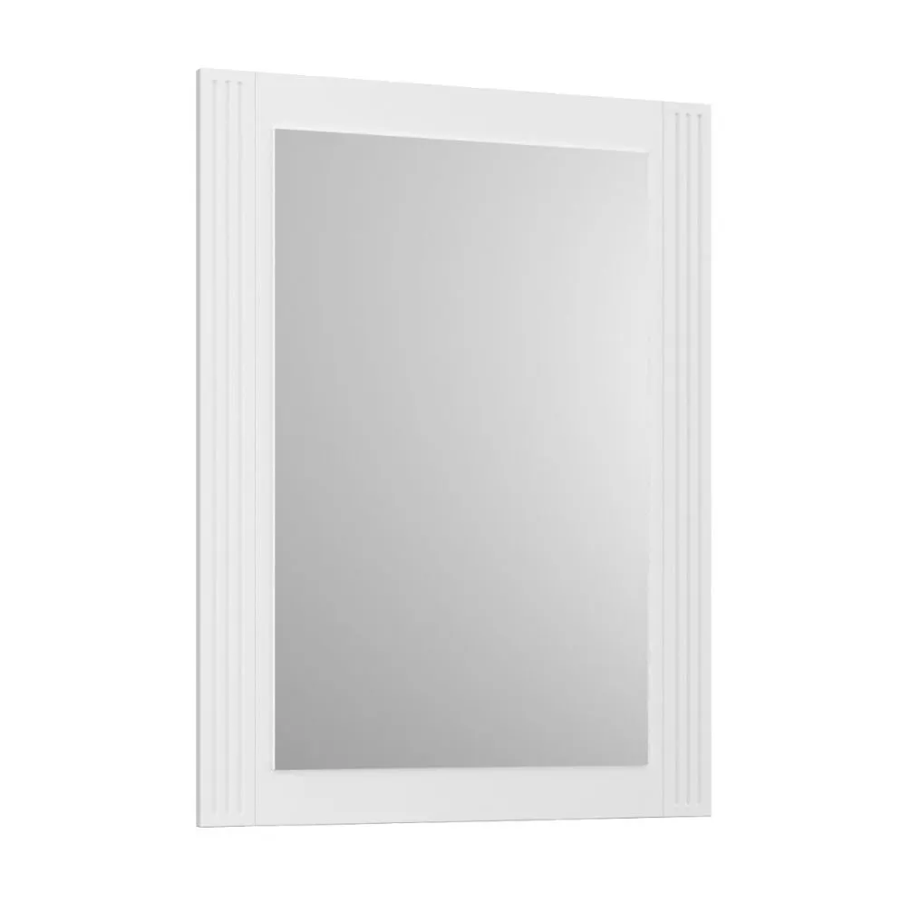 Lustro łazienkowe OXFORD 60x80 cm w ramie w kolorze starej bieli | MIRAT  kolekcja OXFORD