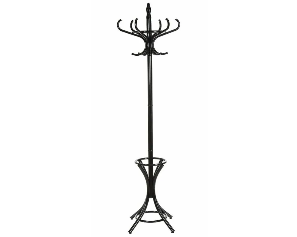 Wieszak drewniany WDR-1 czarny do przedpokoju | MIRAT. w stylu VINTAGE kolekcja