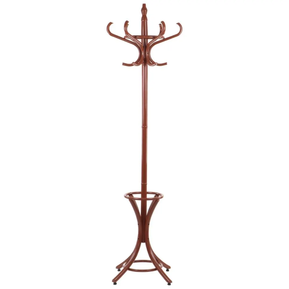 Wieszak drewniany WDR-1 brązowy na ubrania | MIRAT. styl VINTAGE