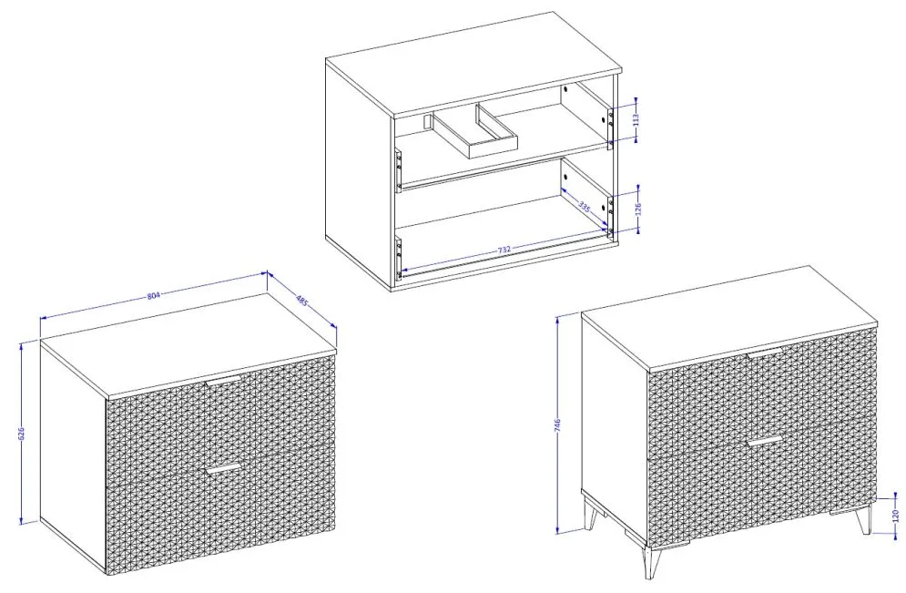 Szeroka szafka pod umywalkę nablatową LAURA 2S 80cm czarna mat I sklep meblowy MIRAT. styl GLAMOUR kolekcja LAURA-HEL