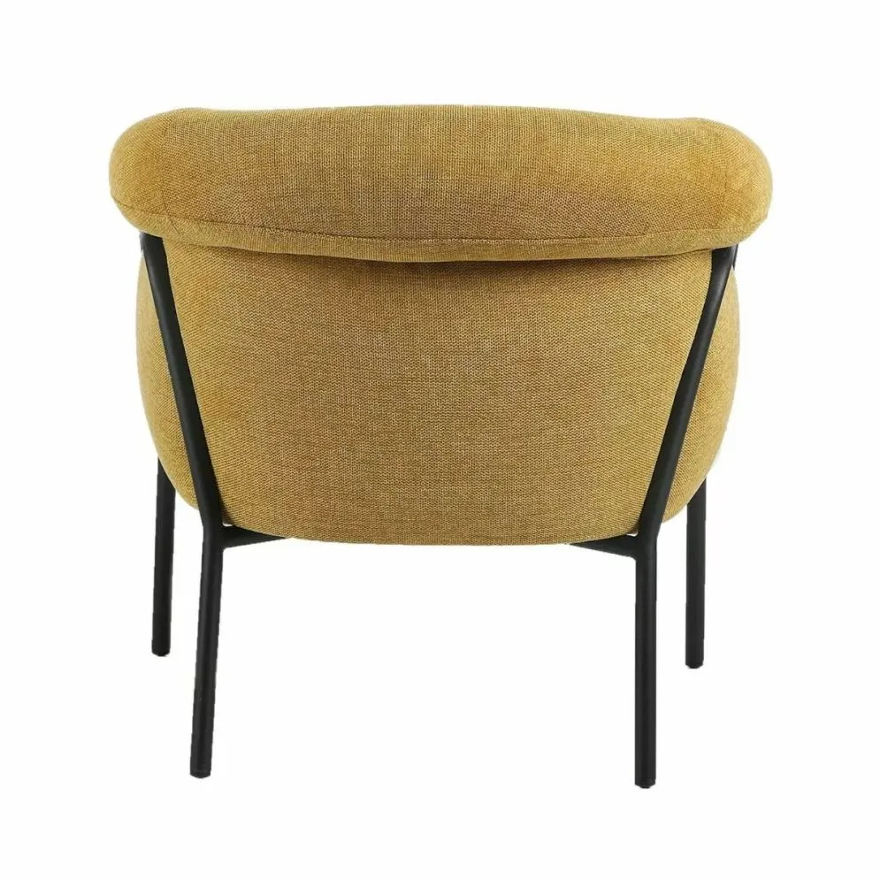 Fotel tapicerowany CLOLVER BREGO curry jednoosobowy I sklep meblowy MIRAT. styl LOFT