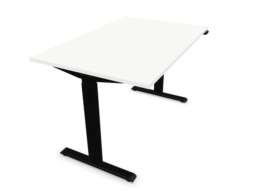 Biurko eCOMO 120x60cm białe z regulacją wysokości dla dzieci I sklep meblowy MIRAT.