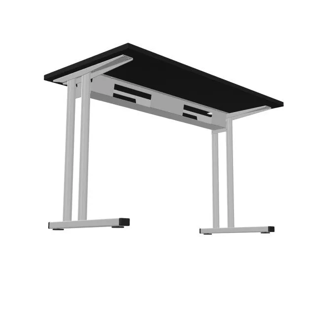 Biurko EASY SPACE C-LEG RC 120x60cm czarne grafitowe metalowe I sklep meblowy MIRAT.