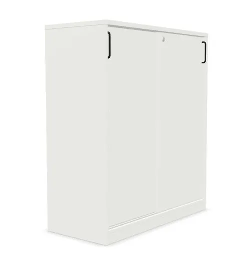 Szafka biurowa przesuwna EASY SPACE CABINET S 3-OH 100cm biała zamykana I sklep meblowy MIRAT.
