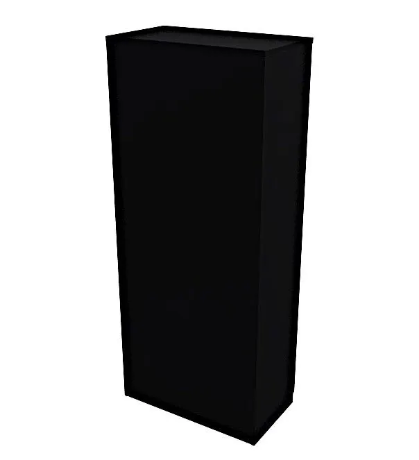 Szafa biurowa EASY SPACE CABINET H-D2 5-OH 80cm czarna zamykana I sklep meblowy MIRAT.
