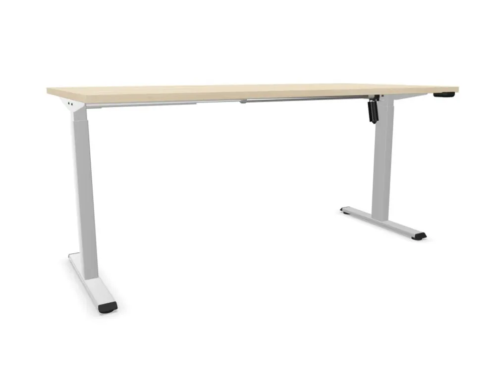 Biurko eCOMO 160x80cm akacjowe z regulacją wysokości I sklep meblowy MIRAT.