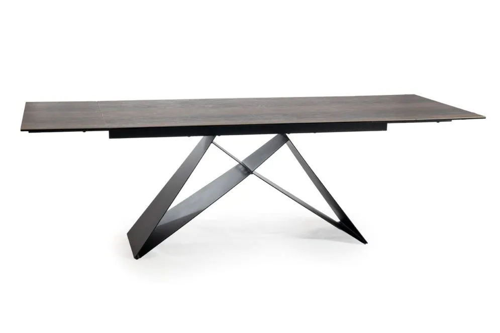 Stół WESTIN CERAMIC 160(240)x90 brązowy I sklep meblowy MIRAT. styl LOFT